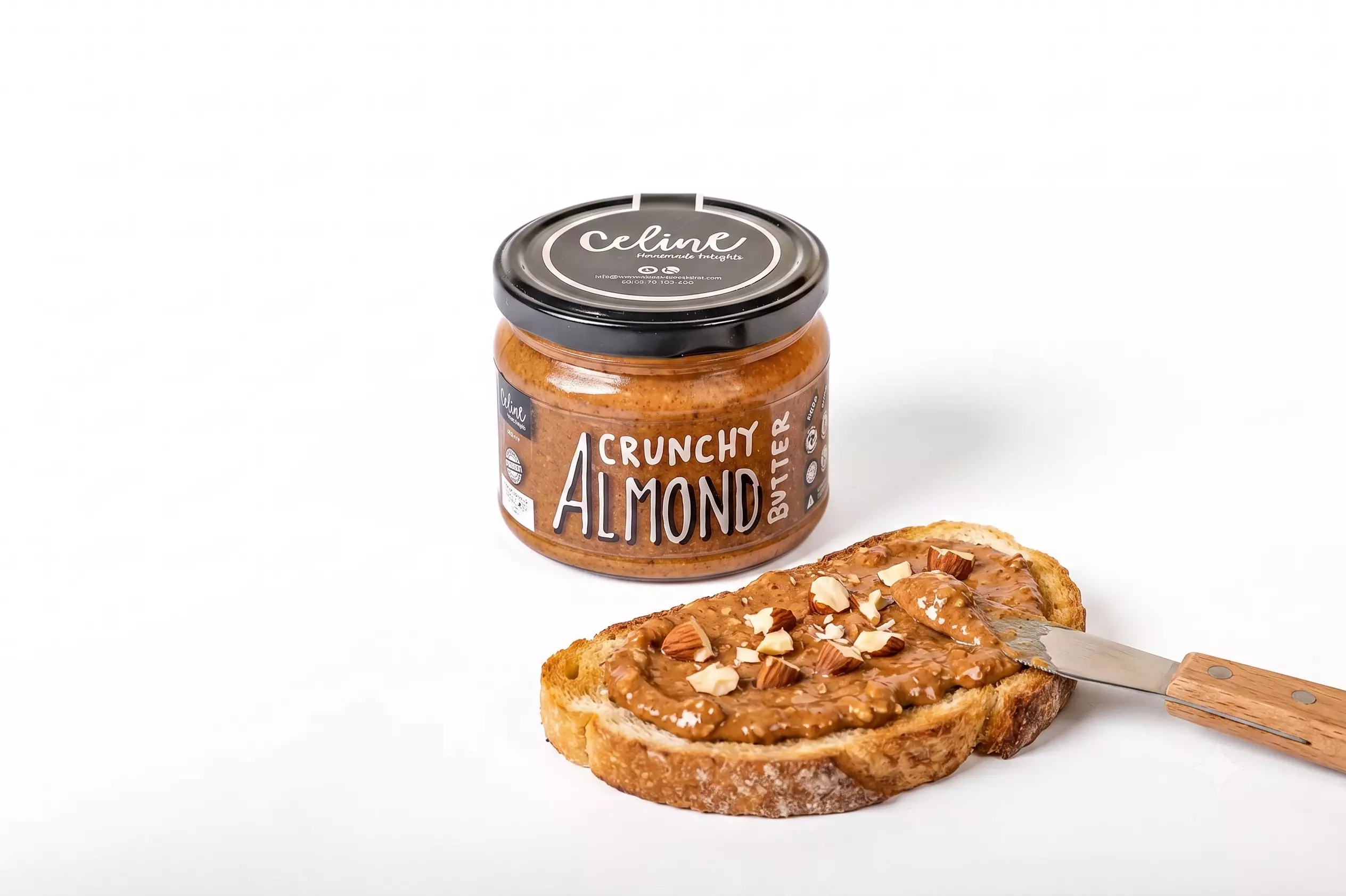 CELINE ALMOND BUTTER VIRGIN CRUNCHY 300G