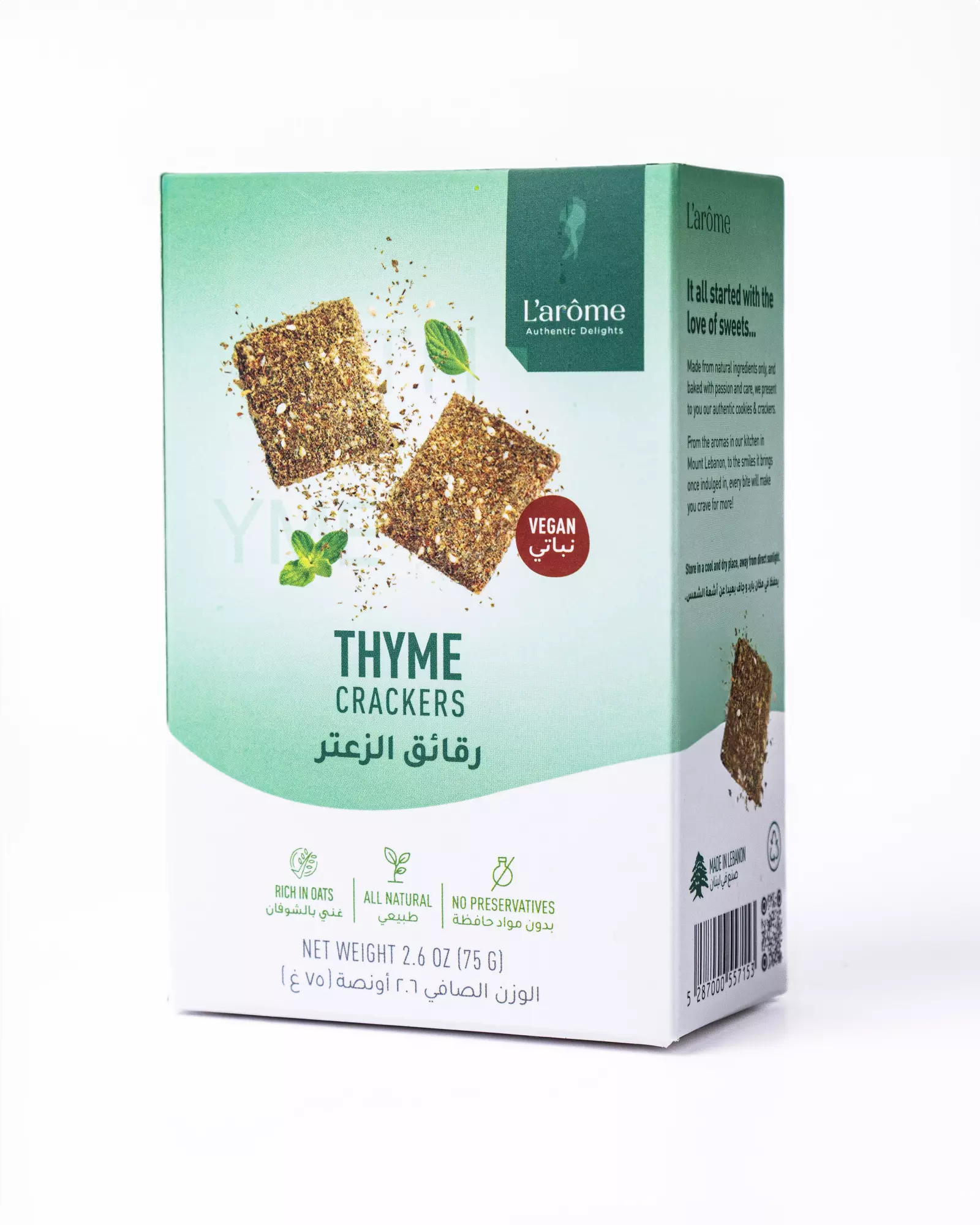 L'ARÔME THYME CRACKERS 150G