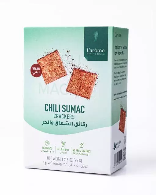 L'ARÔME CHILI SUMAC CRACKERS 150G