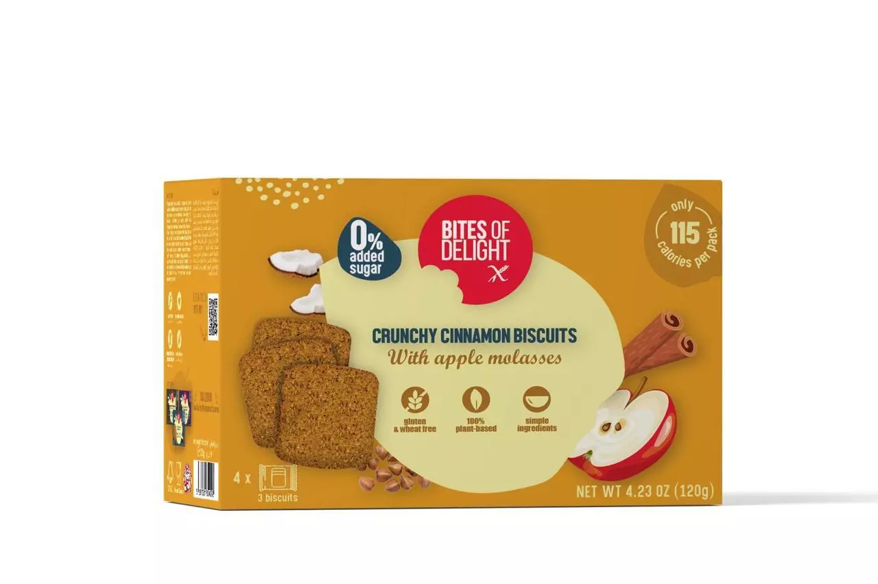 BITES OF DELIGHT GLUTEN FREE CINNAMON BSICUITS 120G