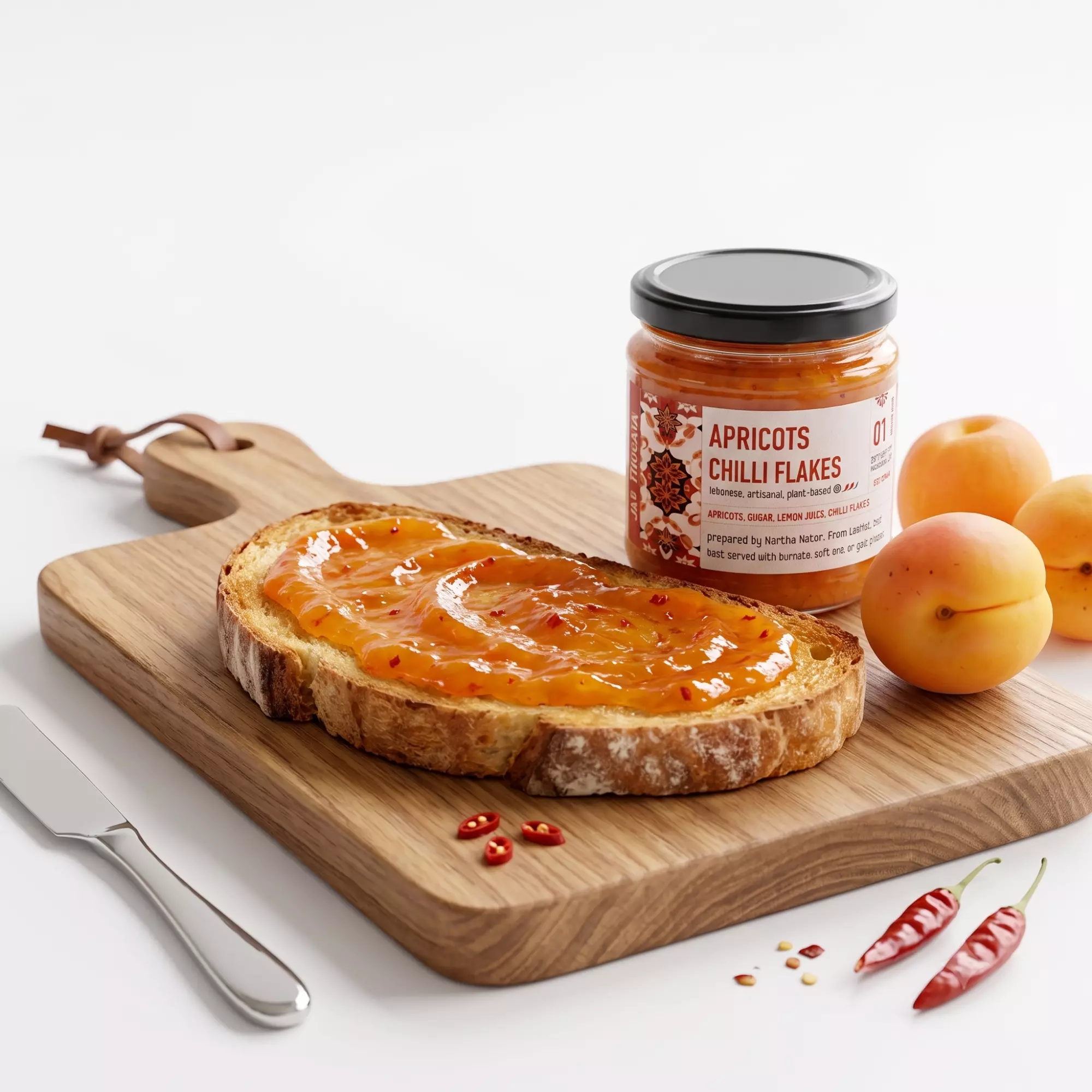JAR THURAYA APRICOTS CHILLI FLAKES JAM 125gr