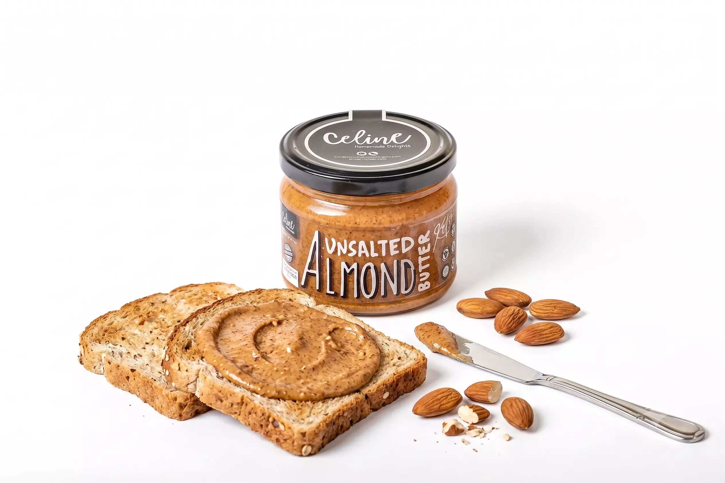 CELINE ALMOND BUTTER UNSALTED 300G