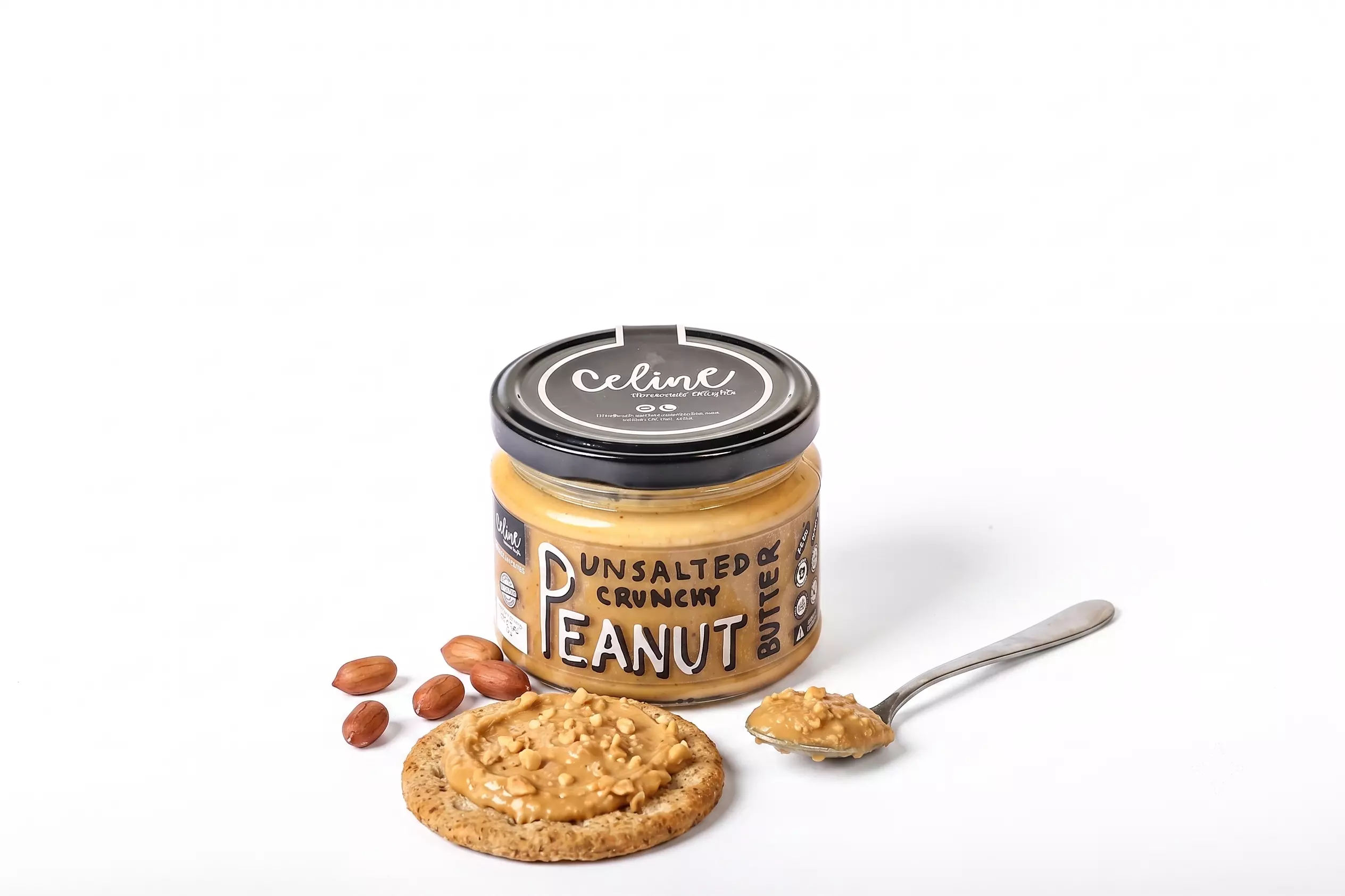 CELINE PEANUT BUTTER CRUNCHY UNSALTED 300G