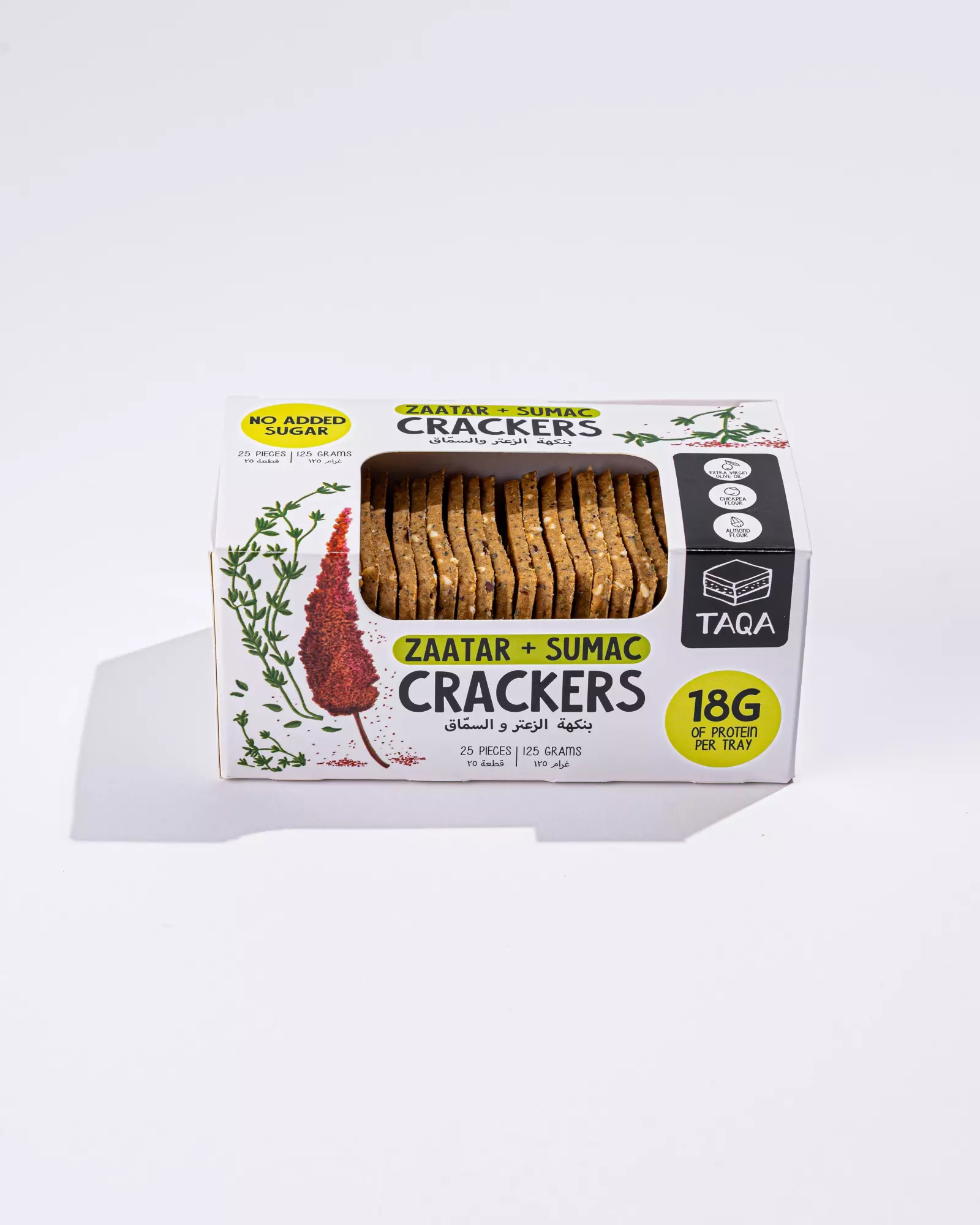 TAQA VEGAN CRACKERS ZAATAR & SUMAC 125G