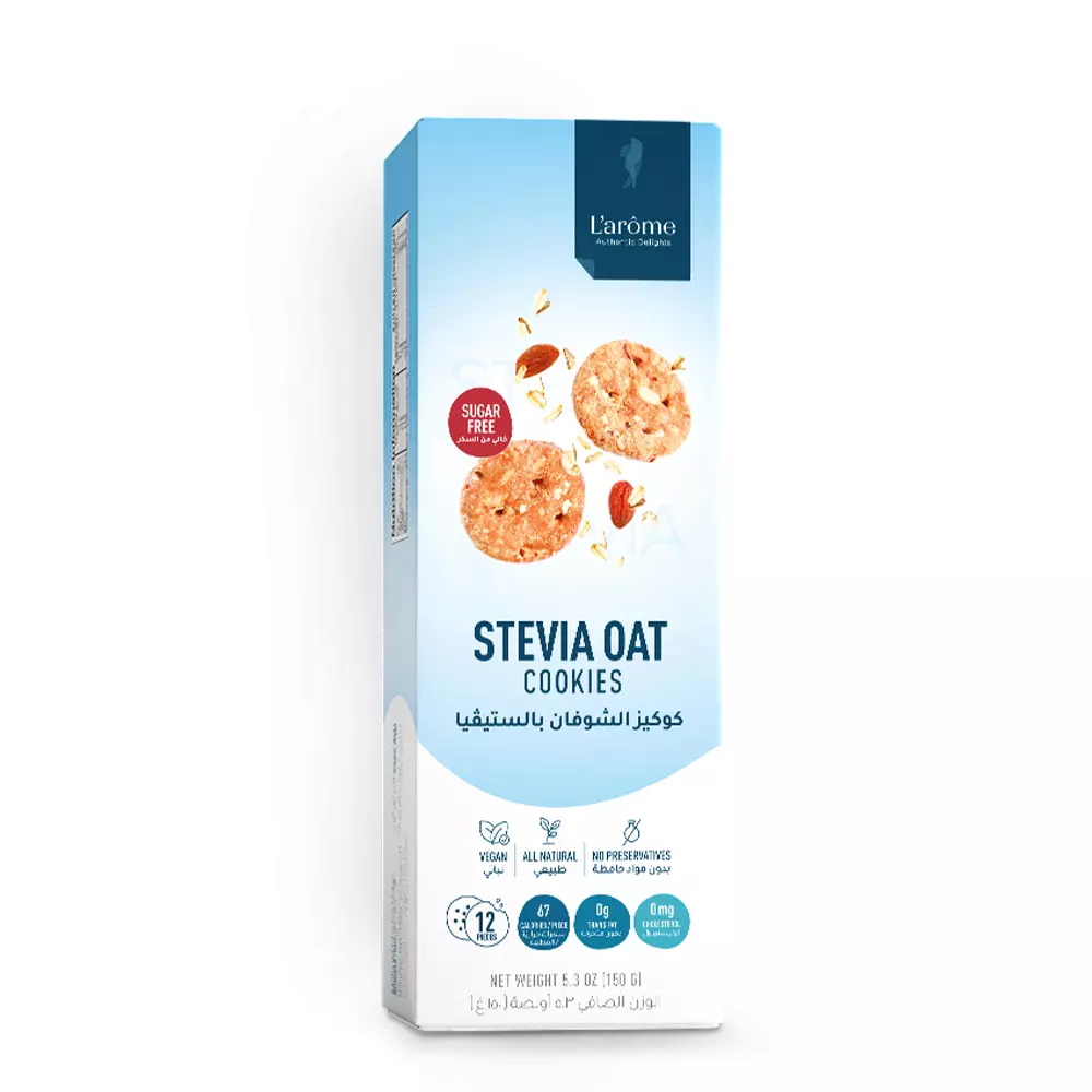 L'ARÔME STEVIA OAT COOKIES 150G