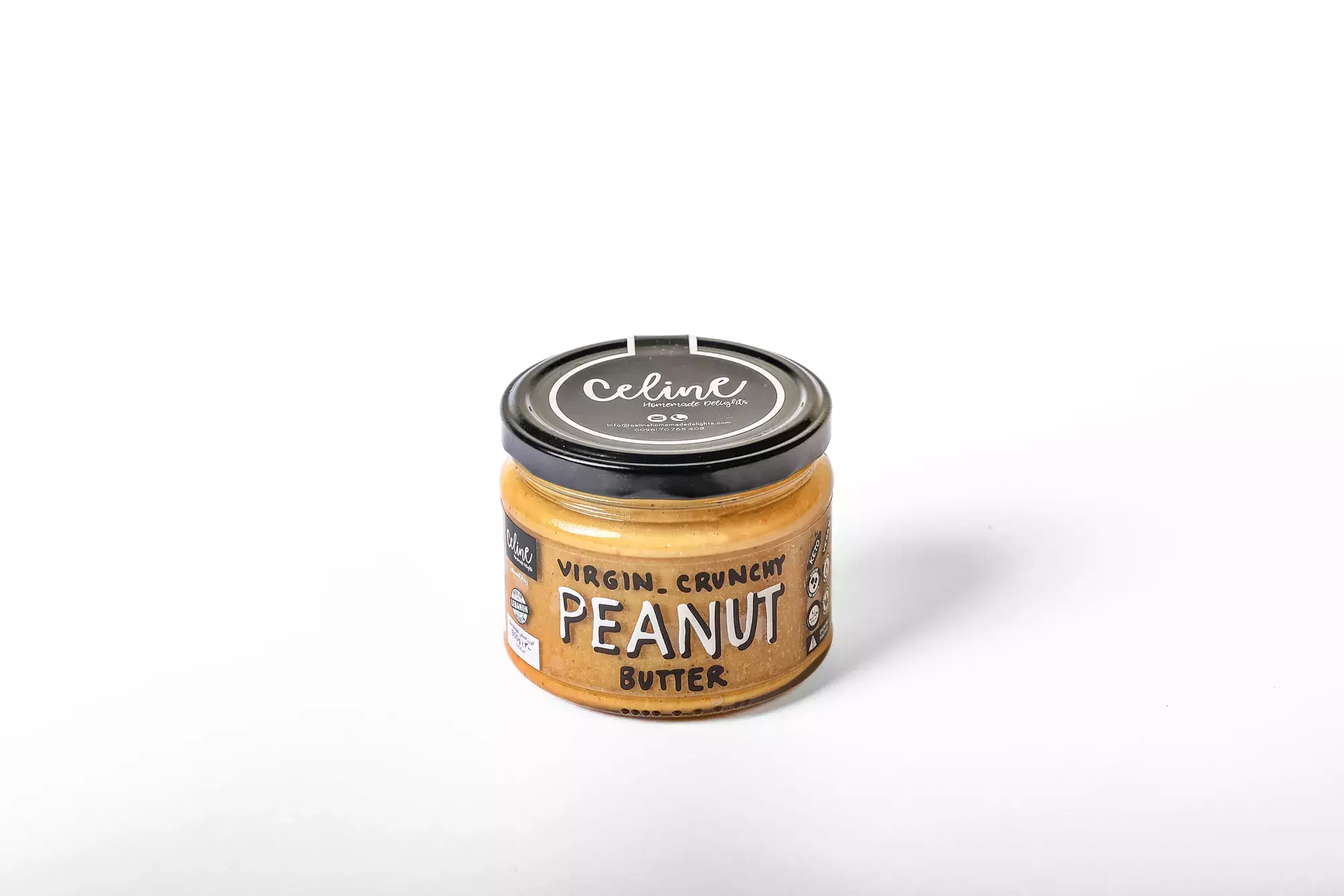 CELINE PEANUT BUTTER VIRGIN CRUNCHY 300G