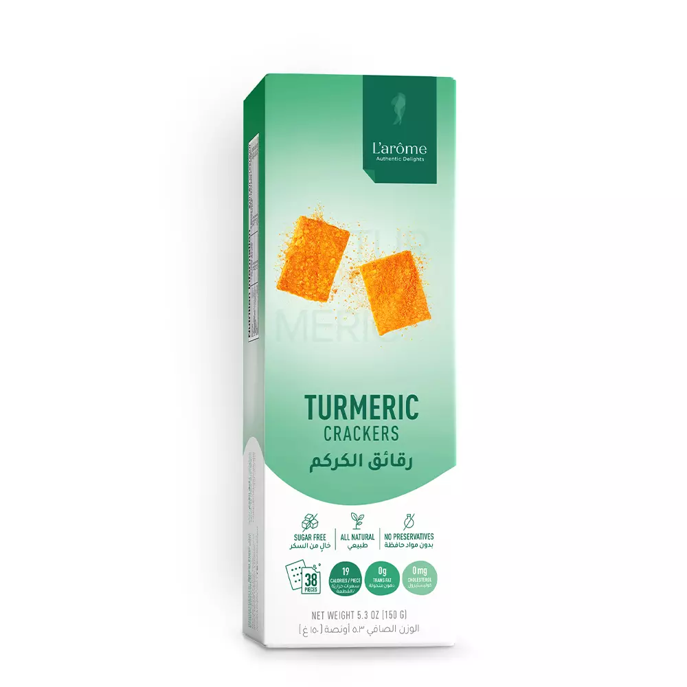 L'ARÔME TURMERIC CRACKERS 150G