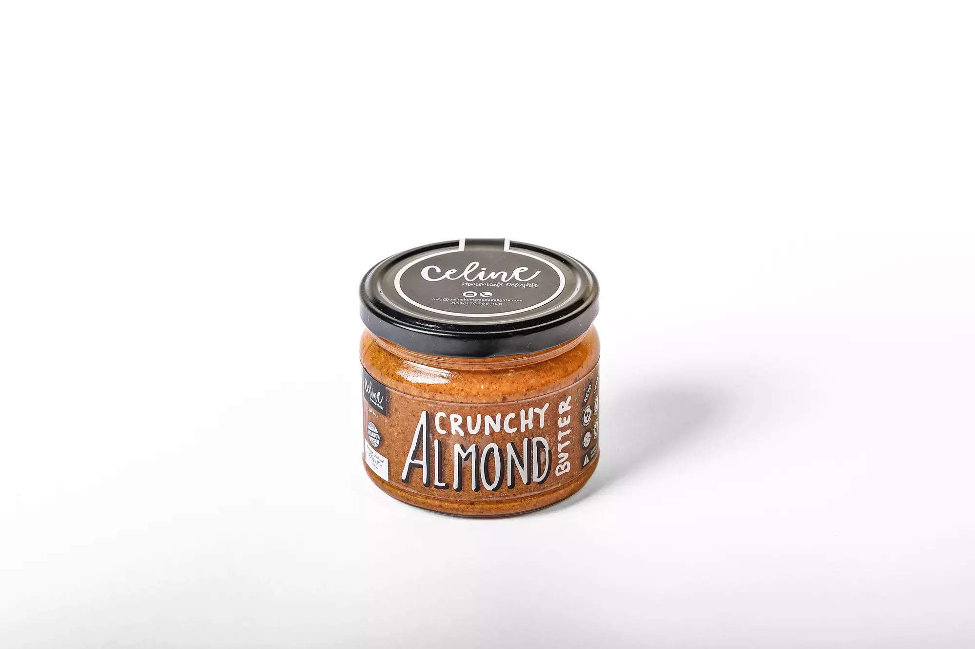 CELINE ALMOND BUTTER VIRGIN CRUNCHY 300G