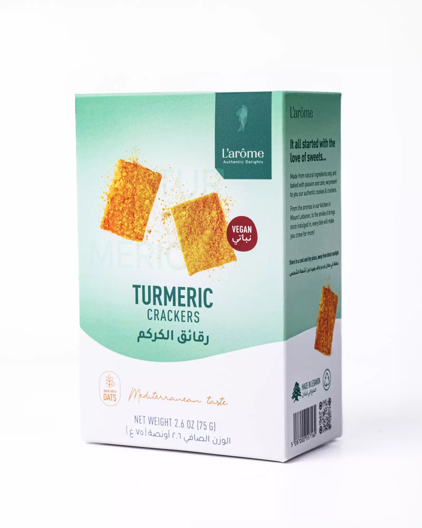 L'ARÔME TURMERIC CRACKERS 150G