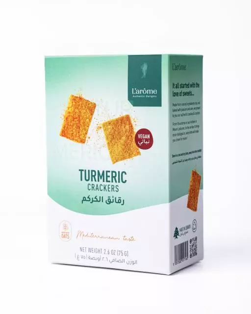 L'ARÔME TURMERIC CRACKERS 150G