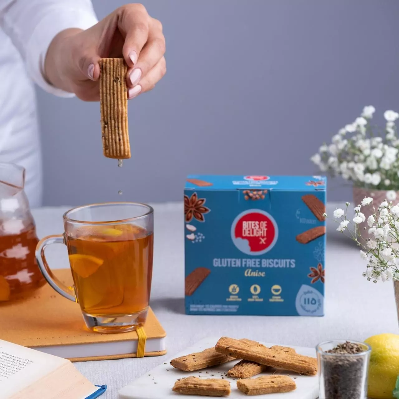 BITES OF DELIGHT GLUTEN FREE ANISE BISCUITS 150G