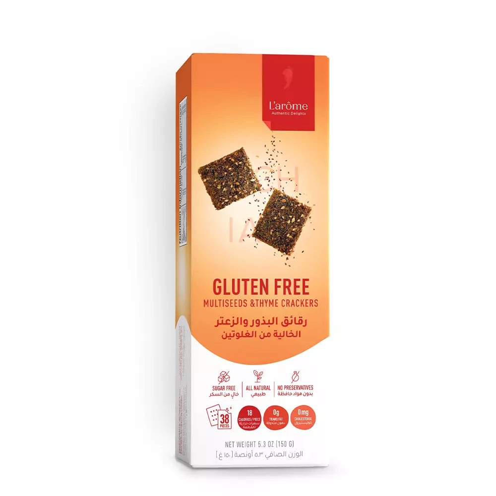 L'ARÔME MULTISEEDS & THYME CRACKERS 150