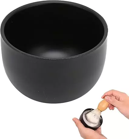 Shaving Stainless Steel Bowl Black