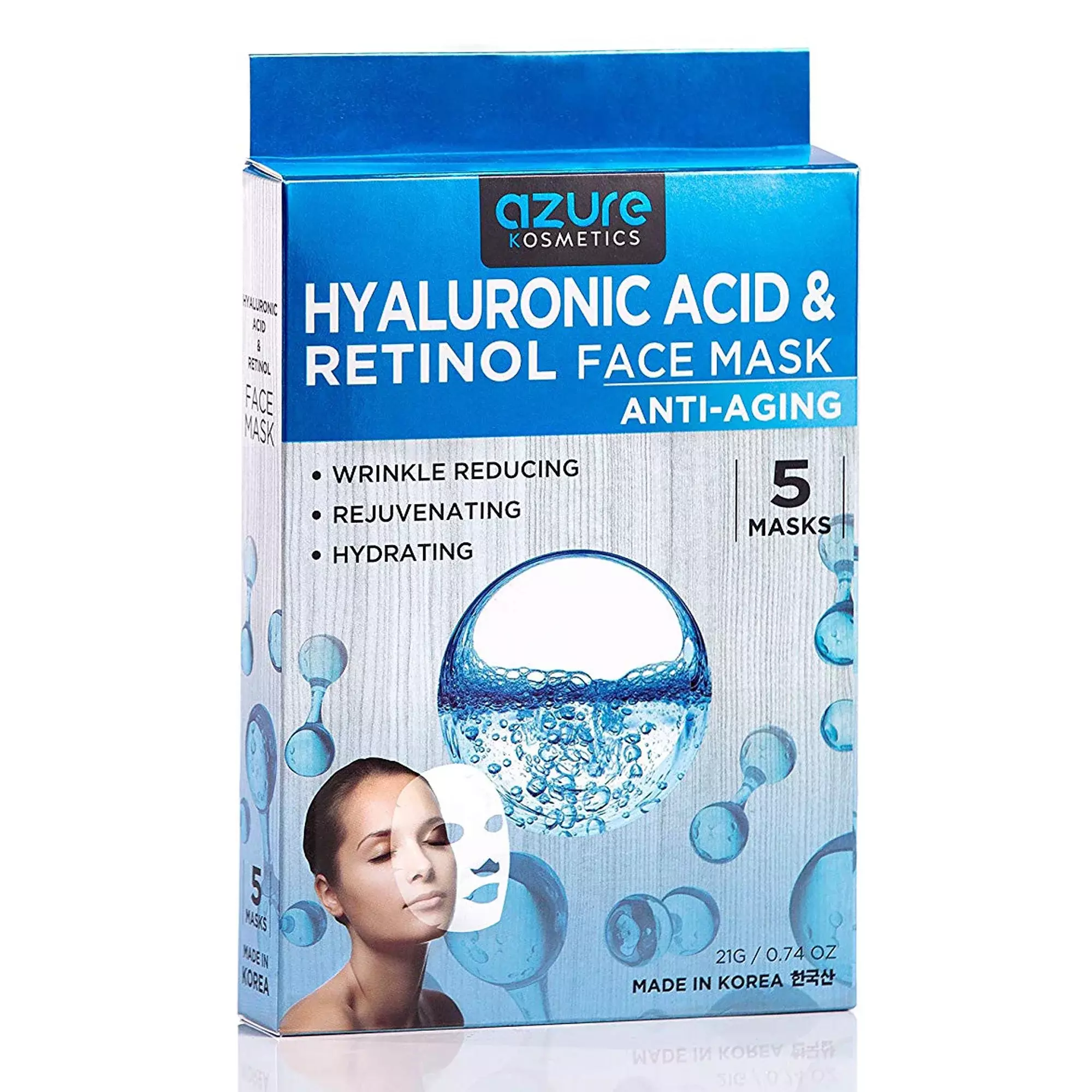 Hyaluronic acid facial mask