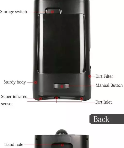 Stylance 1400W 2.7L Professional Barber Saloon Floor Automatic Hair Vacuum