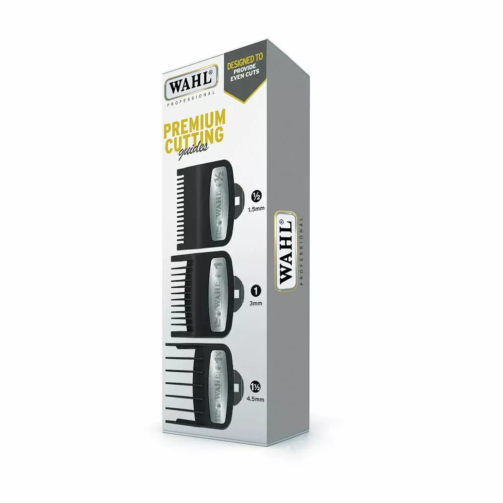Wahl Premium 3 Pack Clipper Guard Attachment Comb Set - Size: ½ , 1 & 1½