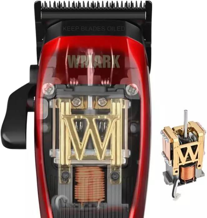 WMARK Professional Hair Clipper for Barber | 10,000 RPM Maglev Motor | DLC Zero-Gapped Fade Blade | Rechargeable and Powerful Hair Cutting Tool NG-X1 WMARK Professional Hair Clipper for Barber | 10,000 RPM Maglev Motor | DLC Zero-Gapped Fade Blade | Rechargeable and Powerful Hair Cutting Tool NG-X1