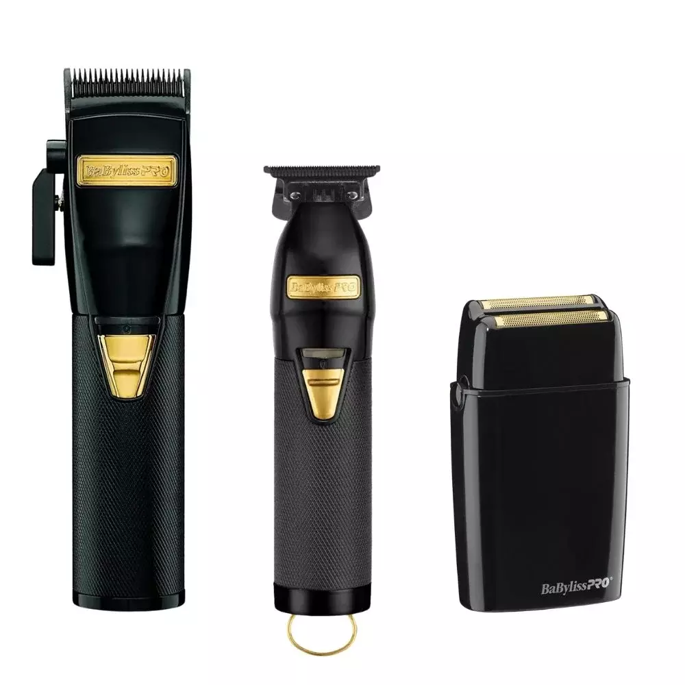 BaBylissPRO BlackFX Clipper - Outlining Skeleton Trimmer & Double Foil Shaver Combo BaBylissPRO BlackFX Clipper - Outlining Skeleton Trimmer & Double Foil Shaver Combo