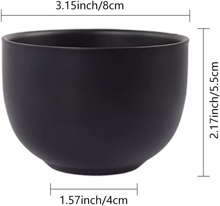 Shaving Stainless Steel Bowl Black