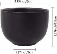 Shaving Stainless Steel Bowl Black
