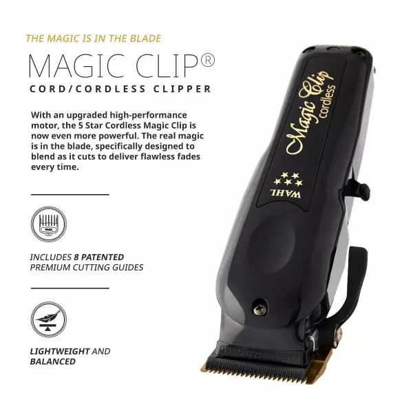 Wahl Professional 5 Star Black Magic Clip Cordless