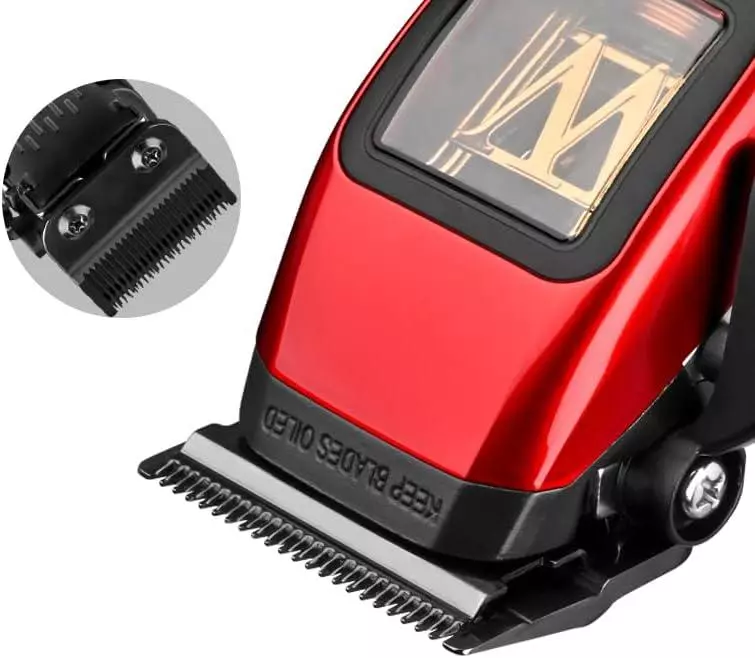 WMARK Professional Hair Clipper for Barber | 10,000 RPM Maglev Motor | DLC Zero-Gapped Fade Blade | Rechargeable and Powerful Hair Cutting Tool NG-X1