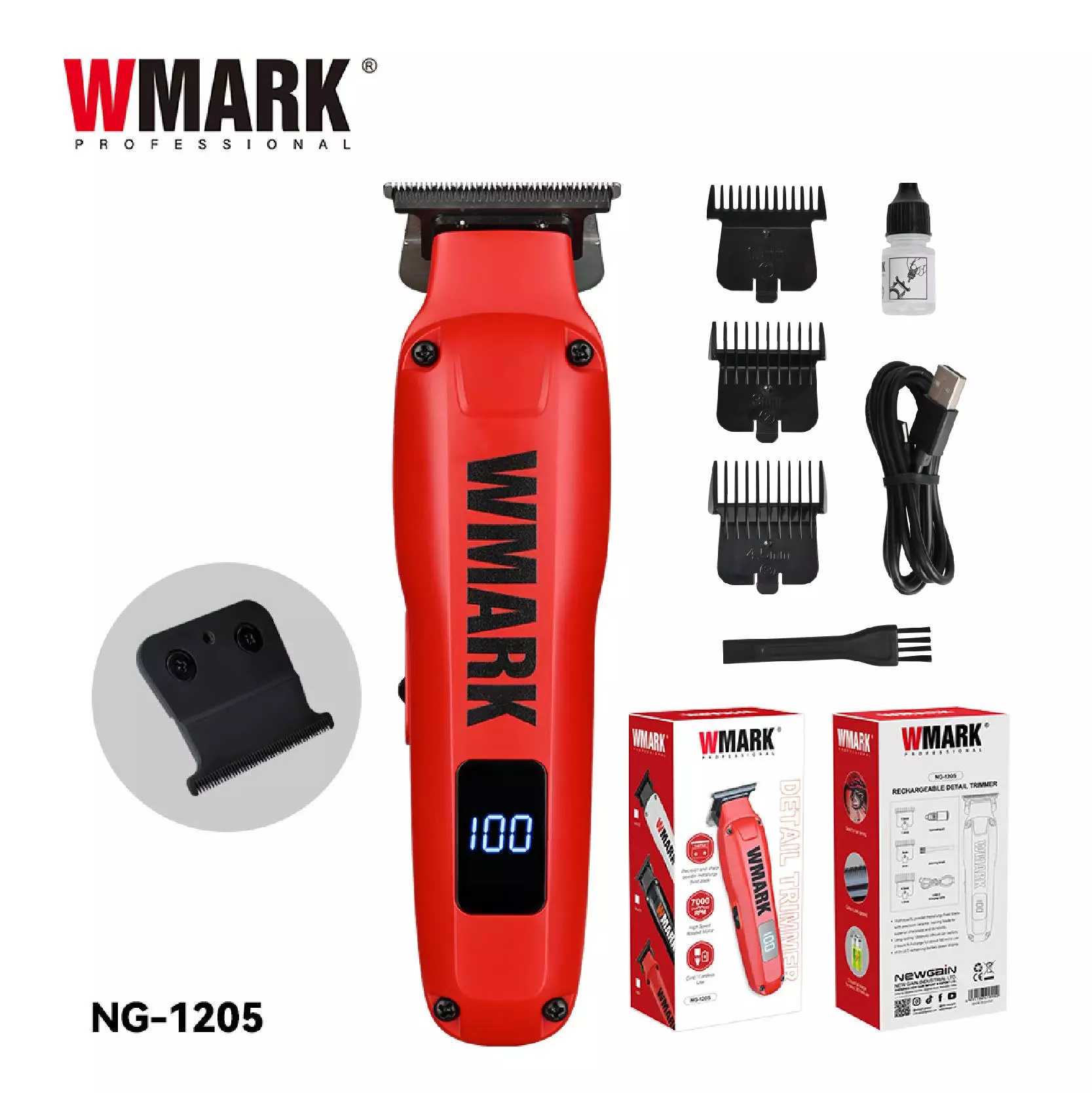 WMARK NG-1205 Rechargeable Detail Trimmer