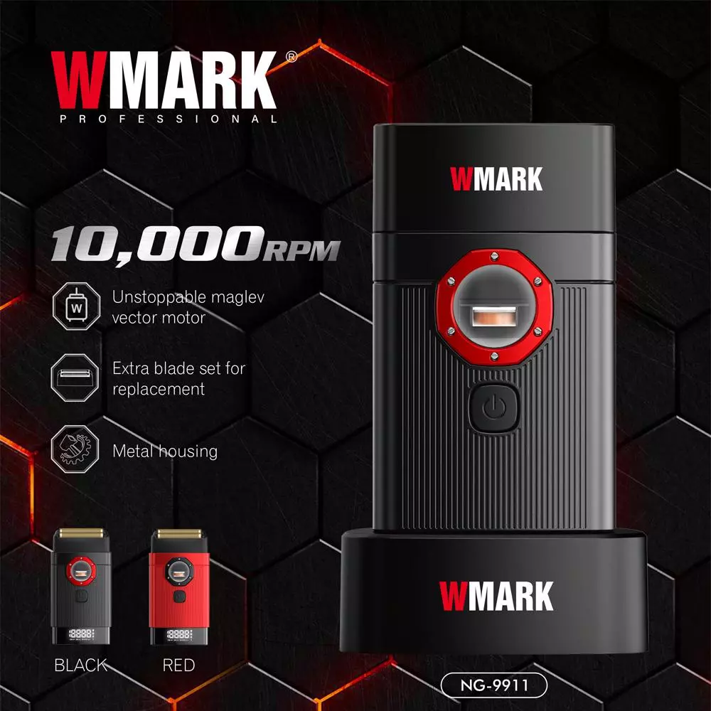 WMARK NG-9911 Vector Motor 9000RPM Barber Shaver WMARK NG-9911 Vector Motor 9000RPM Barber Shaver