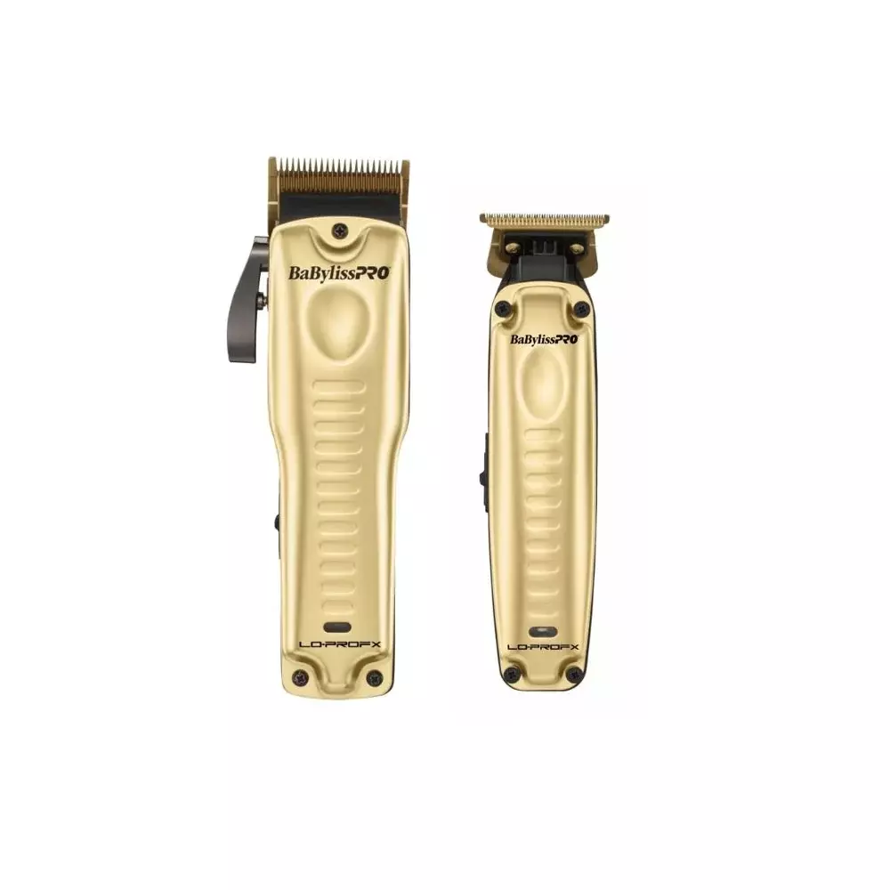 BabylissPRO LoPROFX Limited Edition Gold Clipper and Trimmer Combo