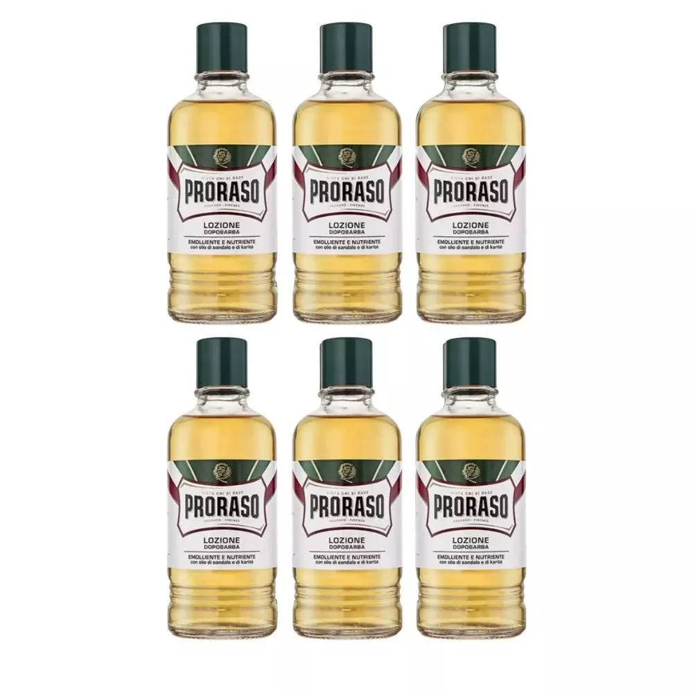 Proraso After Shave Lotion Sandalwood - Red 13.5 oz - 6 Pack