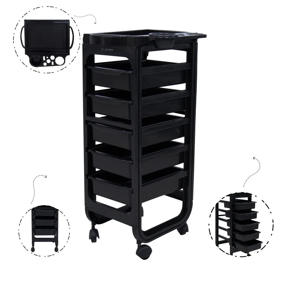 Hairdressing Trolly Black Hd 189