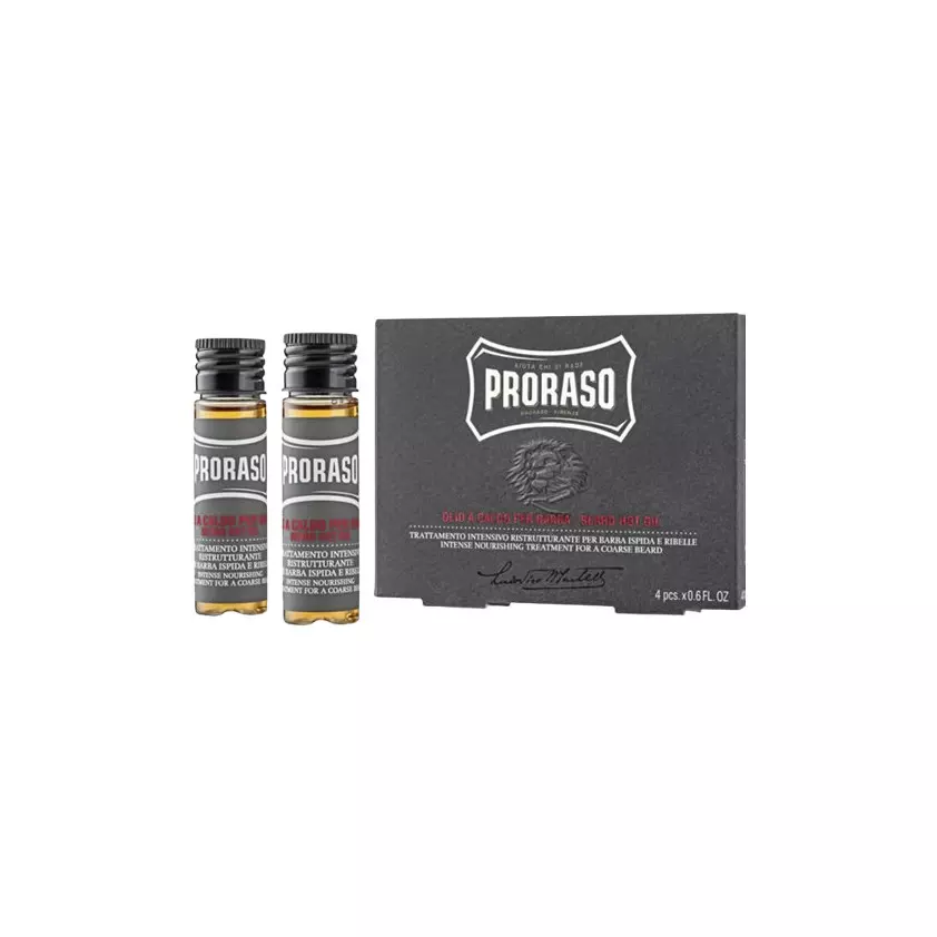 Proraso Hot Beard Oil Treatment x 4 Tubes