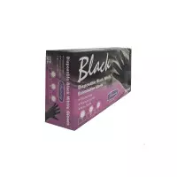 Disposable Black Nitrile Gloves