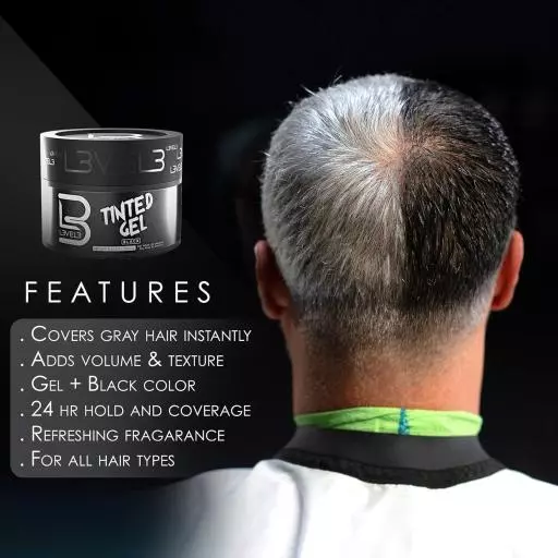 L3VEL3  Tinted Hair Gel - Black Color