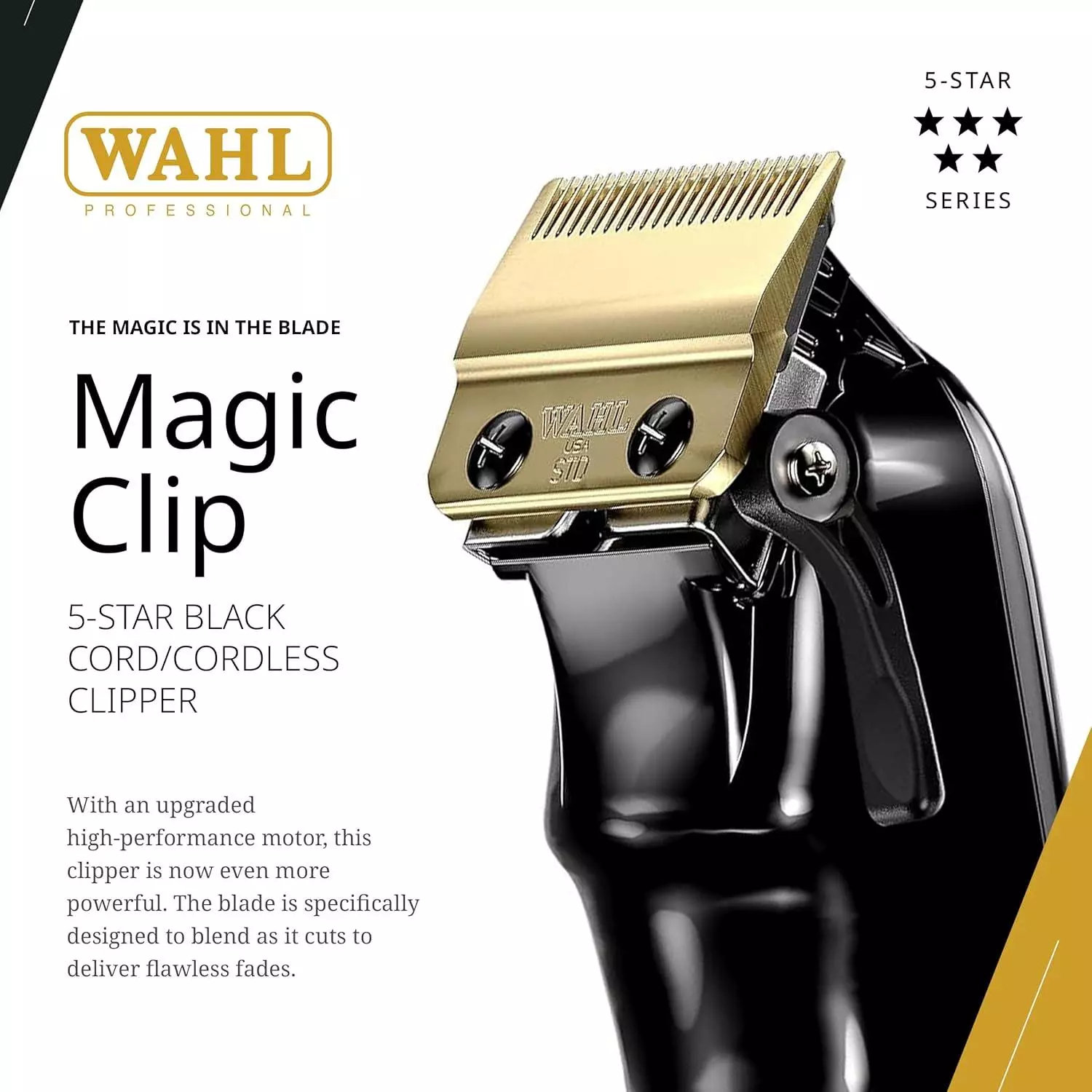 Wahl Professional 5 Star Black Magic Clip Cordless