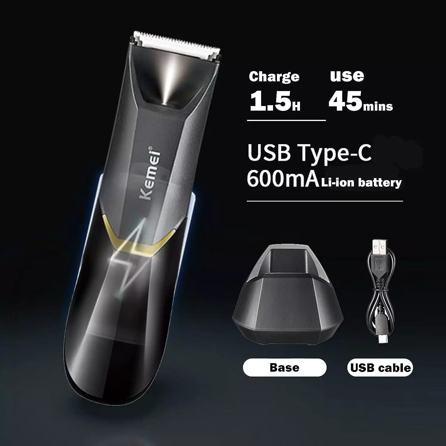 KEMEI 3208 Body Hair water resistant Trimmer shaver