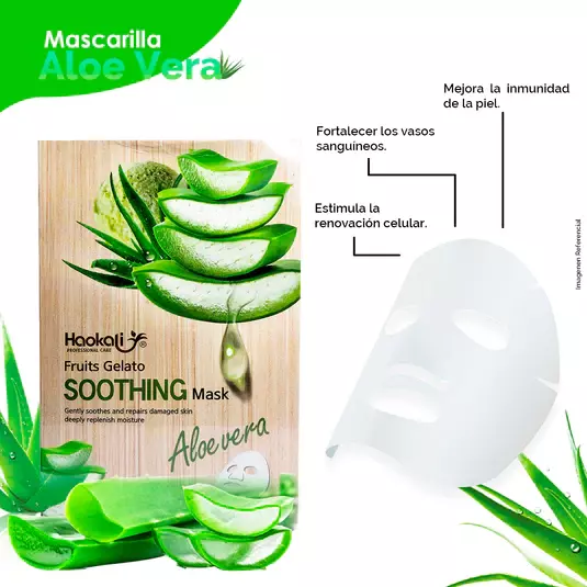 Aloe vera paper mask