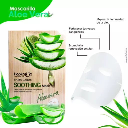 Aloe vera paper mask