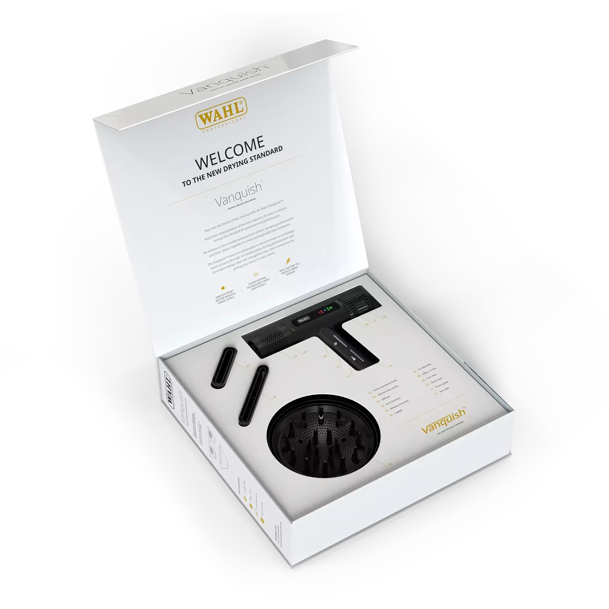 WAHL Vanquish Lightweight Hair Dryer LED Display