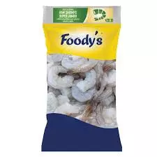 FOODYS RAW SHRIMPS SUPER JUMBO TAIL ON 16/20 400G