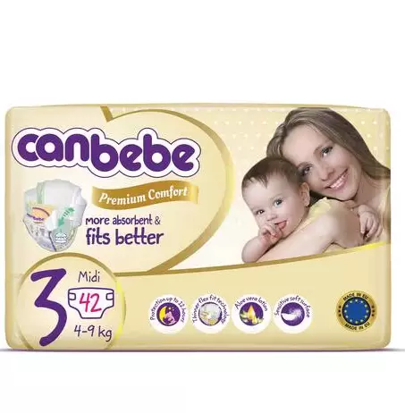 CANBEBE BABY DIAPERS MIDI #3 *42 