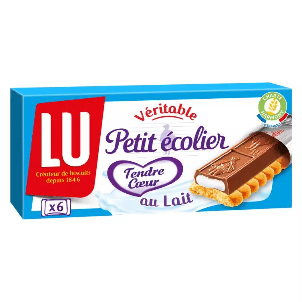 LU PETIT ECOLIER COEUR AU LAIT 120G 