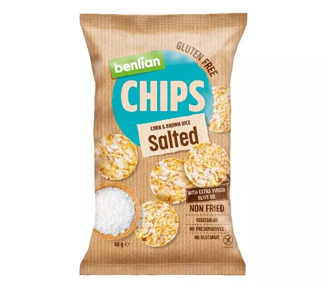 BENLIAN RICE CHIPS SALTED 60G  