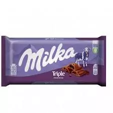 MILKA CHOCOLATE TRIPLE CHOCOLATE 100G