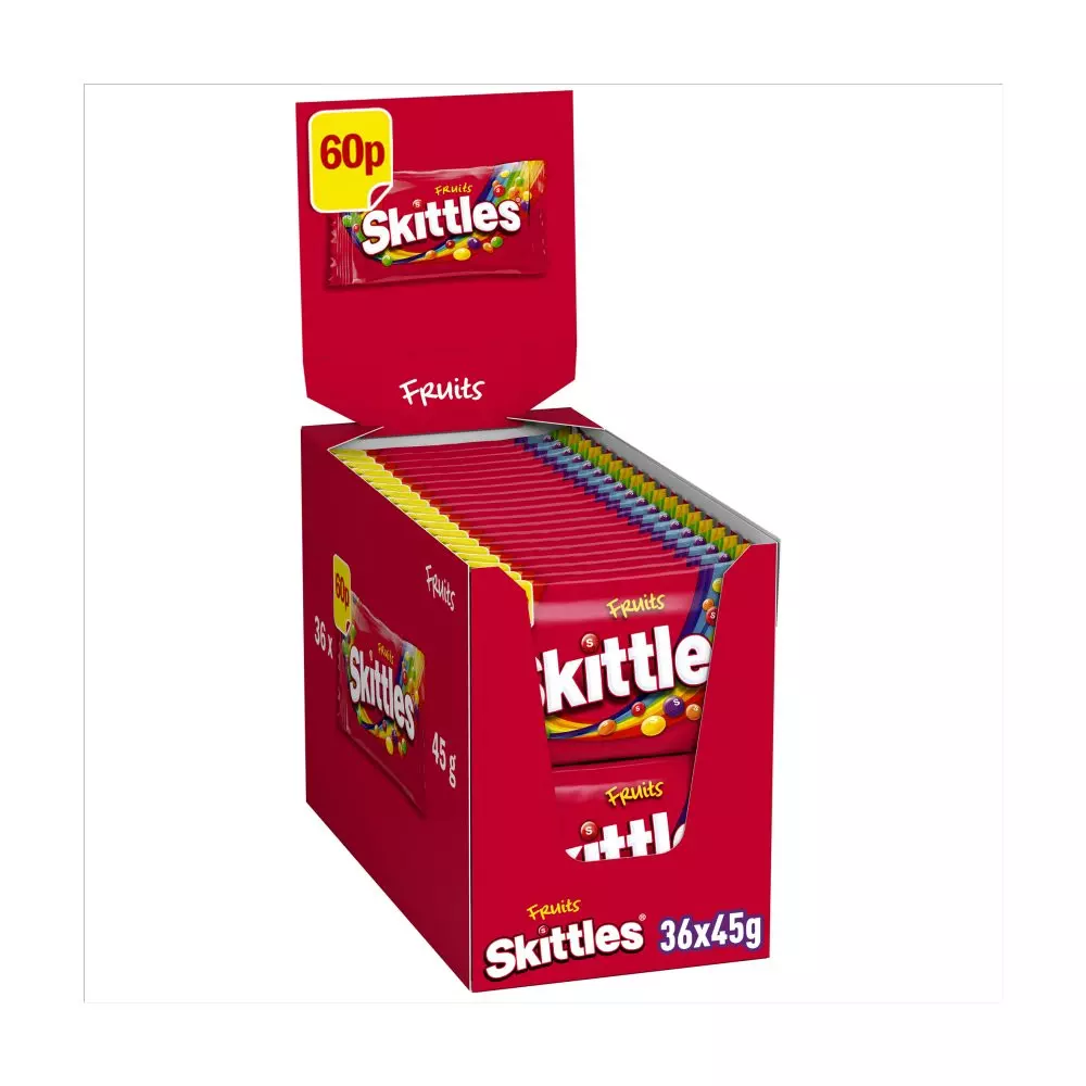 SKITTLES BAG FRUIT 60P 45G 