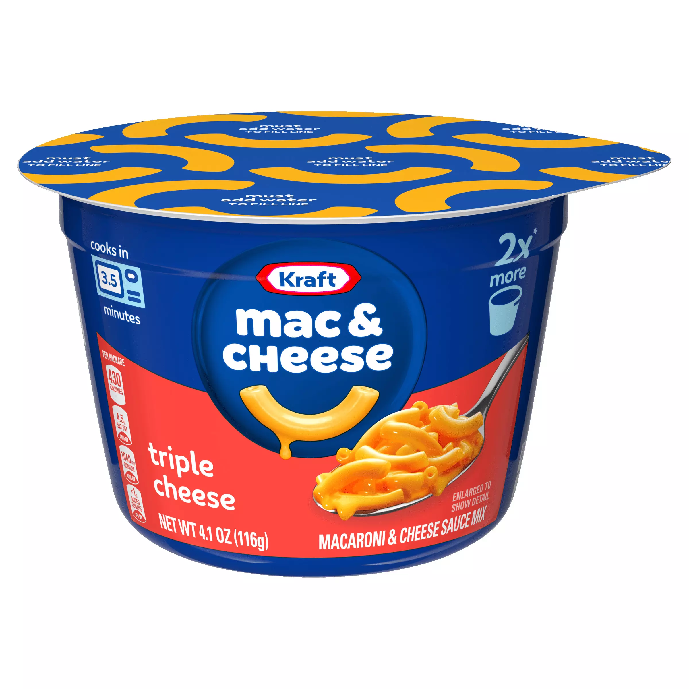 KRAFT MAC & CHEESE TRIPLE CHEESE 58G