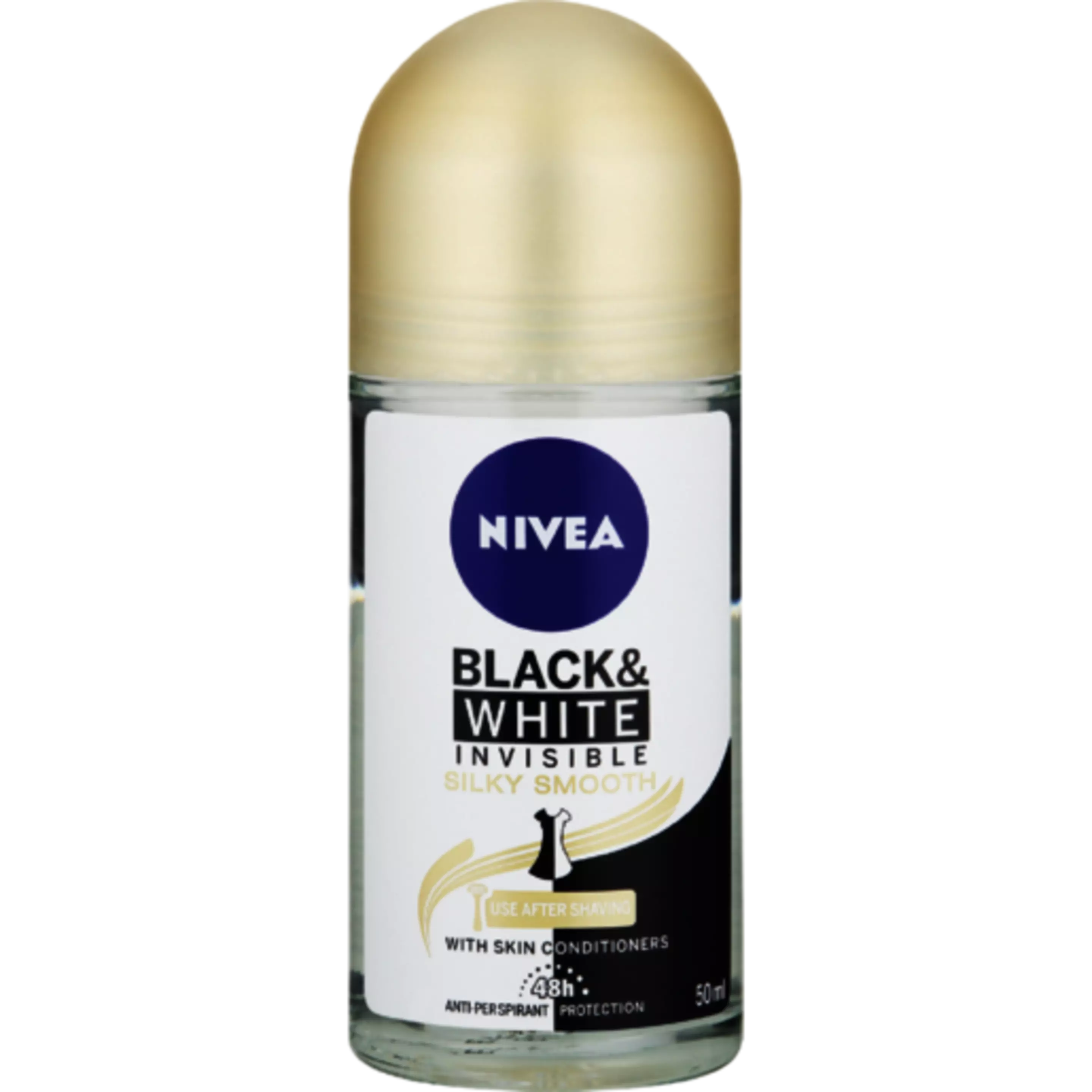 NIVEA ROLL ON BLACK & WHITE SILKY SMOOTH 50 ML
