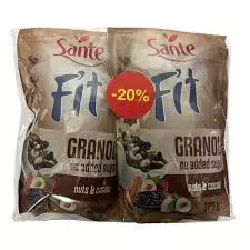 SANTE FIT GRANOLA NUTS CACAO 300G*2-20%
