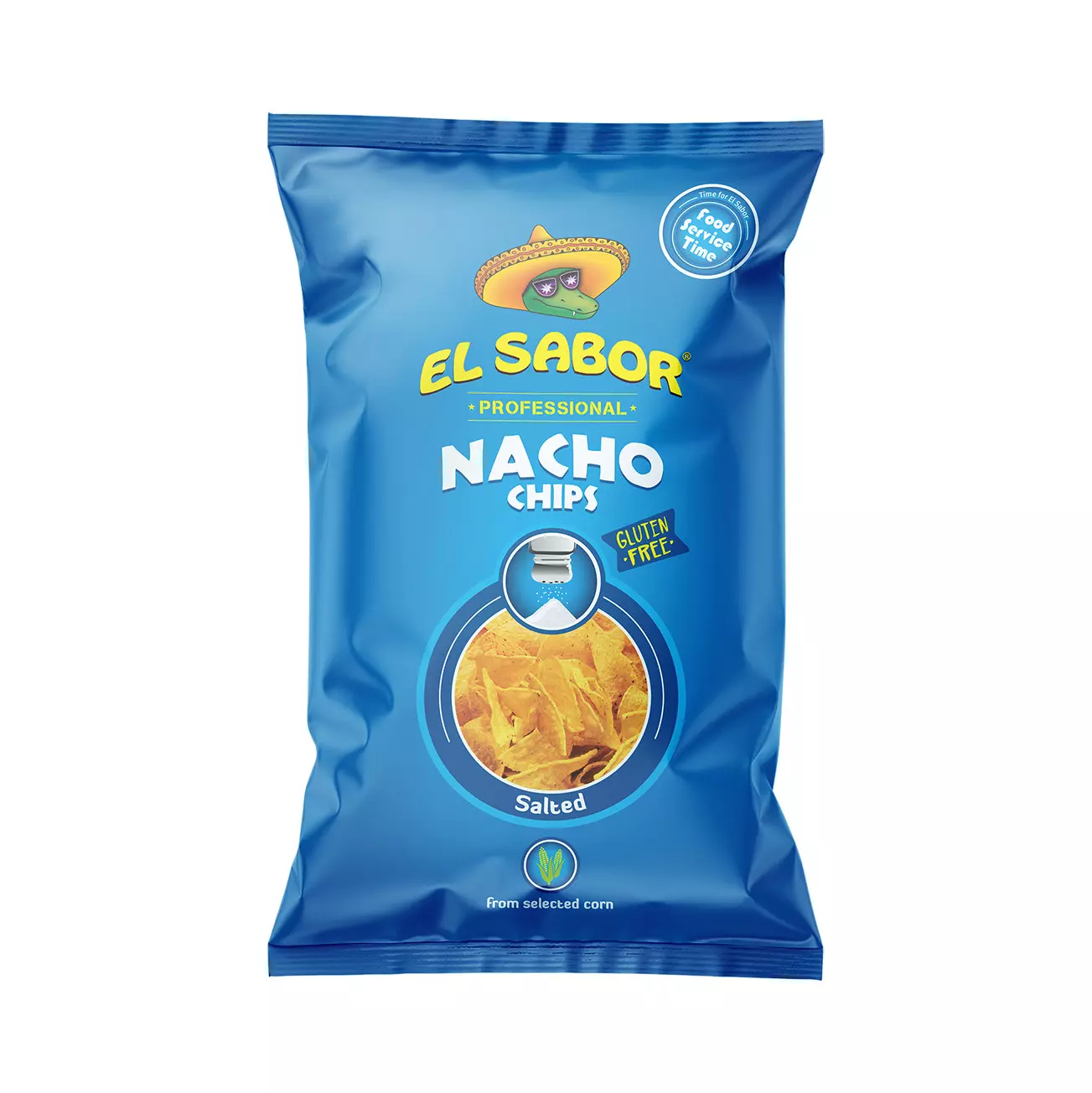 EL SABOR NACHO CHIPS SALTED 425G