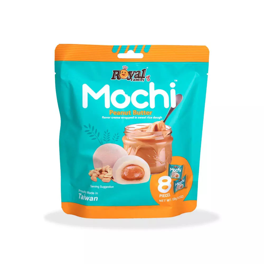 ROYAL FAMILY MOCHI PEANUT BUTTER VEGAN *8 120 G